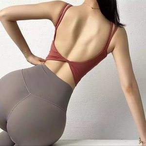 Sports bra with low back never worn